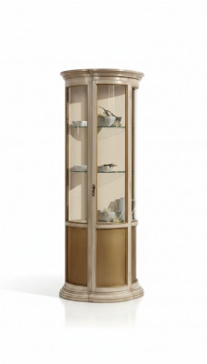 Vitrine Iesszëmmer Anrichte Massivholz Italienesch Miwwelen Glas Schaf Nei