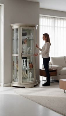 Wunnzëmmer Kommode Glas Schaf Vitrinn Wunnzëmmer Kommode Holz Miwwelen
