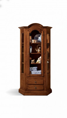 Schief Vitrinnen Miwwel Holz Luxus Glas Schaf Holz Regal Wunnzëmmer