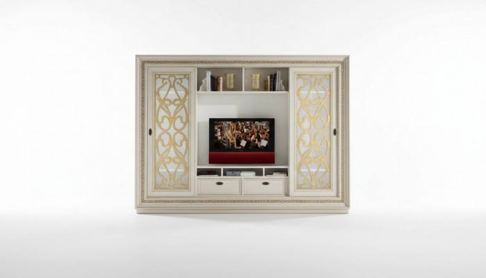 TV Schieferschaf Massivholz Modern Fernsehschaf Wunnwand Echt Holz Nei