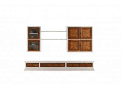 Italienesch Holzmiwwel Designer Anrichte Wunnwand Wunnzëmmer Schiefwand