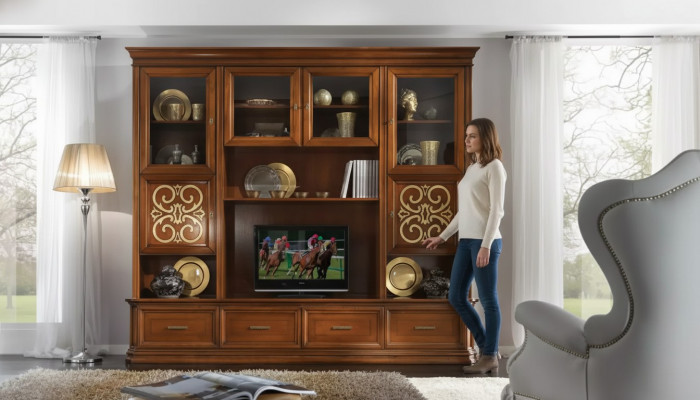 Mauerschaf Wohnwand RTV Designer Miwwelen Wunnzëmmer Italienesch Nei