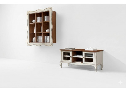 Wunnzëmmer-Wandschaf Wunnzëmmer-Niddregschaf Klassesch Design Set 2-Deeler.