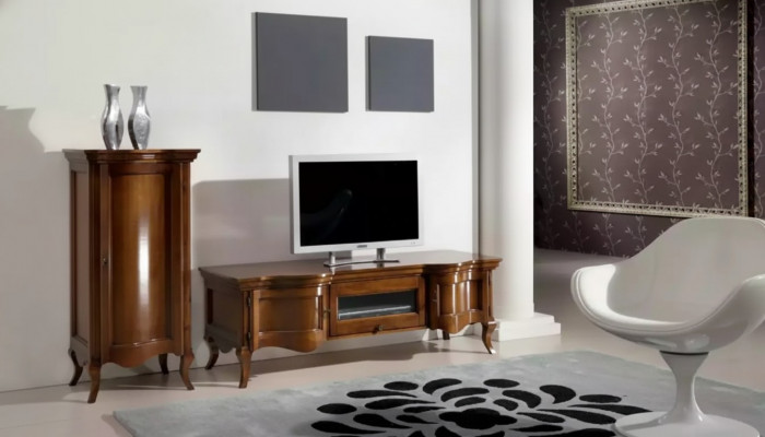 Wunnwand Wunnzëmmer Holz Schranken Klassesch Mauer Italienesche Stil