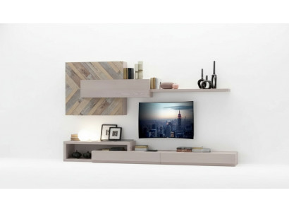 Wunnwand TV-Stänner Wandregaler Wunnzëmmer Luxus Lowboard Gro Neu