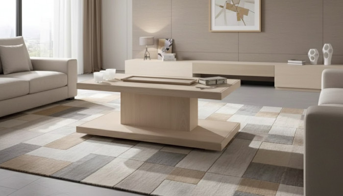 Klassesche Luxus Designer Couchtisch Wunnzëmmer Dësch Niewendësch Holz