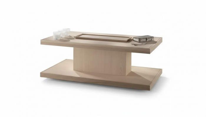 Klassesche Luxus Designer Couchtisch Wunnzëmmer Dësch Niewendësch Holz