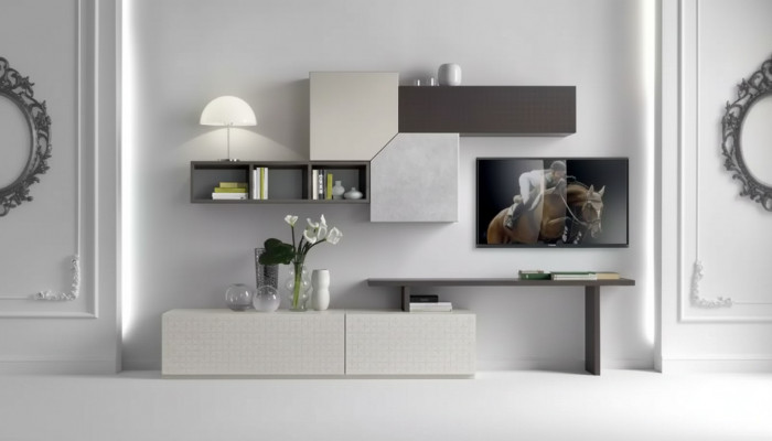 TV-Schaf italienesch Miwwelen Wunnzëmmer Luxus-Sideboard Wandschaf Holz