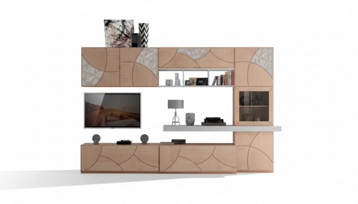 Klassesch Wunnwand Wunnzëmmer Sideboard RTV Regal Wänn Schaf Nei