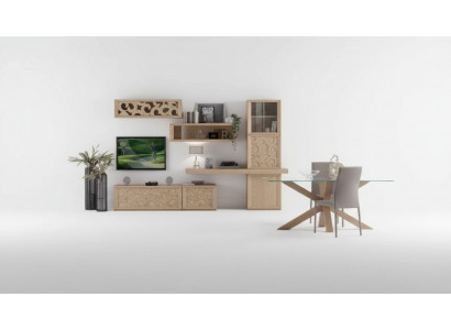 Wunnwand Holz Stil Klassesch Italienesch Wunnzëmmer Miwwelen Schief