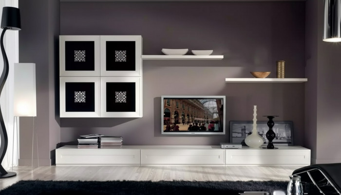 Moderne Wunnwand Set Sideboard Wunnzëmmer Schief Moosequipment