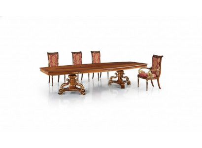 Design Luxus Dëscher Iesszëmmer Italienesch Miwwelen Dësch Braun Iessdëscher Nei