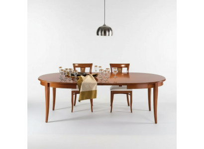 Italienesch Miwwelen Designer Holz Dësch Sëtz Iess Zëmmer 4x Stull Garnitur