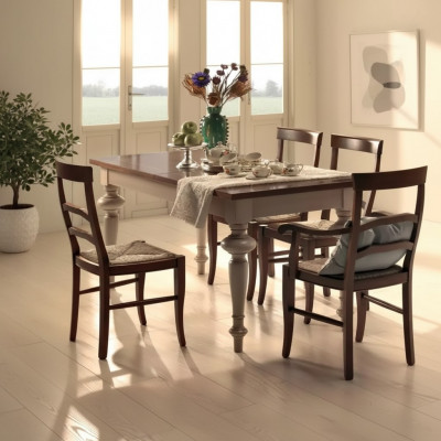 Luxus Klassesch Iessdësch Holz Rechteckeg Braun Dësch Iesszëmmer Iessdëscher Nei
