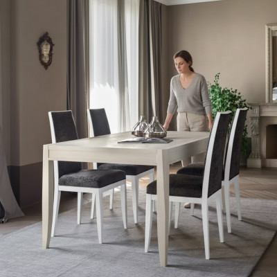 Modern Iesszëmmer Set Dësch Klassesch Stullgrupp 4x Still 5tlg. Set Sëtzgrupp