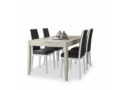 Modern Iesszëmmer Set Dësch Klassesch Stullgrupp 4x Still 5tlg. Set Sëtzgrupp