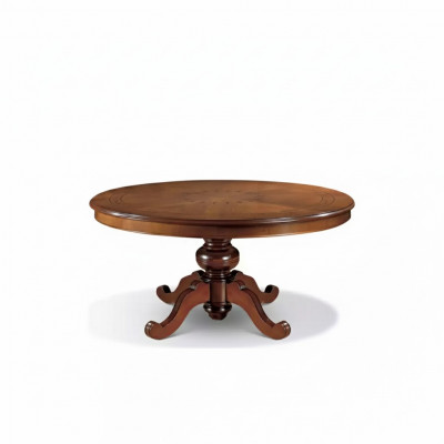 Iessdësch Braun Ronn Klassesch Iessenzëmmer Luxus Holz Dëscher Design Nei