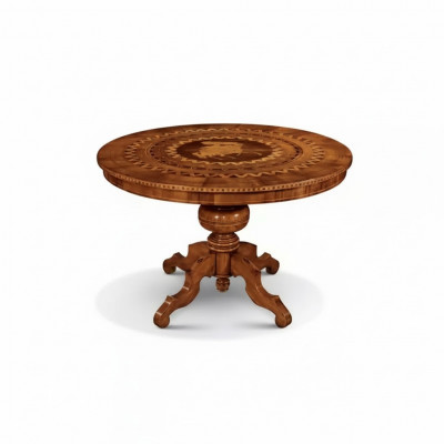 Iessen Dësch Iesszëmmer Braun Ronn Klassesch Dësch Design Holz Luxus Miwwelen