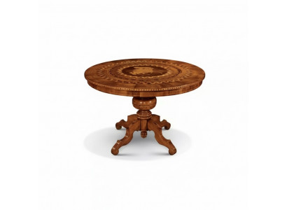 Iessen Dësch Iesszëmmer Braun Ronn Klassesch Dësch Design Holz Luxus Miwwelen