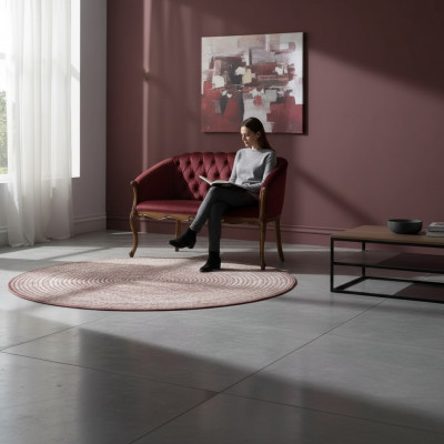 Design Chesterfield Sofa 2-Sëtzer Canapé Luxus Klassesch Textil Sofen
