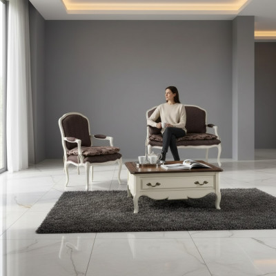 Canapé 2 Sëtz Klassesch Polster-Design Luxus Canapé Sofas Fauteuil Neit