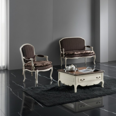 Canapé 2 Sëtz Klassesch Polster-Design Luxus Canapé Sofas Fauteuil Neit