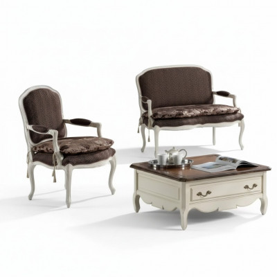 Canapé 2 Sëtz Klassesch Polster-Design Luxus Canapé Sofas Fauteuil Neit