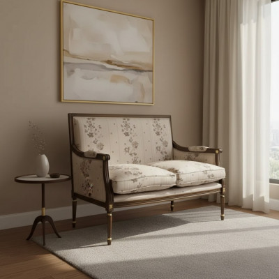 Zwee-Sëtzer Sofa Polster Design Luxus Stoffsofas Textil Design Kannapé
