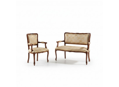 Canapé 2 Sëtz Fautteuil Couches Canapé Polster Sëtz Garnitur Sëtz Bank Set