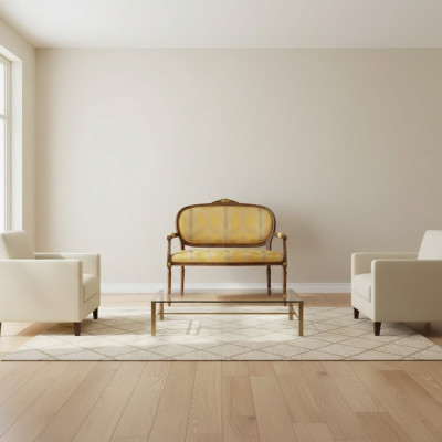 Klassesch Giel Sëtzbank Retro Wunnzëmmer Luxus Design Nei