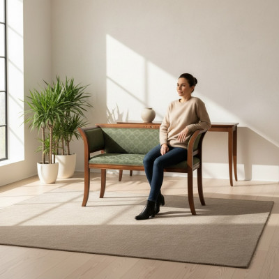 Sëtzbenken Holz Hocker Stull Sëtz-Hocker Holz Luxus Bank Wunnzëmmer Neit