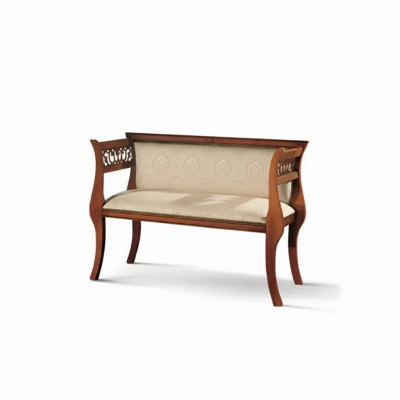 Sëtzbank Klassesch Bänk Luxus Polsterméibelen Designer Sëtzméibelen 111x43x78