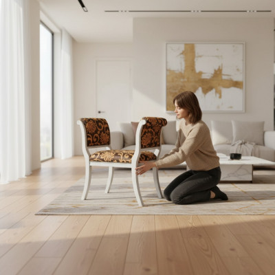 Klassesch Hocker Design Bank Wunnzëmmer Sëtzbank Sesselen Miwwelen Nei