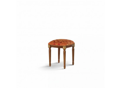 Hocker Sëtz Design Polster Fouss-Schemel Klassesch Textil Nei Ottomane
