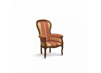 Fauteuil Einsitzer 1 Sëtz Polstersëtz Textil Stoff Design Klassesch