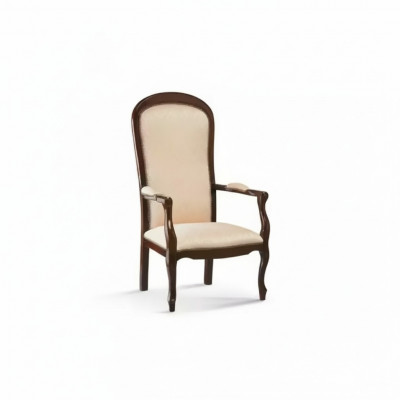 Wunnzëmmersessel 1 Sëtz Couch Polster Luxus Textil Design Holz Miwwelen