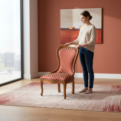 Fotell eenzel Sëtzer Sofaen Stoff Wunnzëmmer Textil Luxus Miwwel Eenzel Sëtz Nei