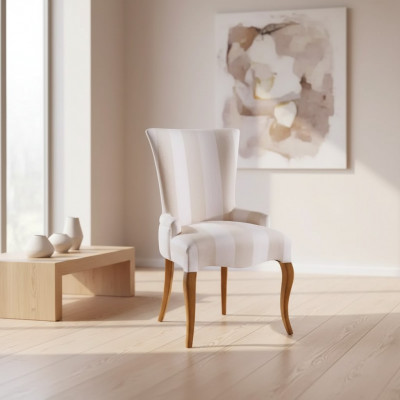 Klassesche Stull Luxus Holz Lehnstull Holzstull Design Iesszëmmerstull