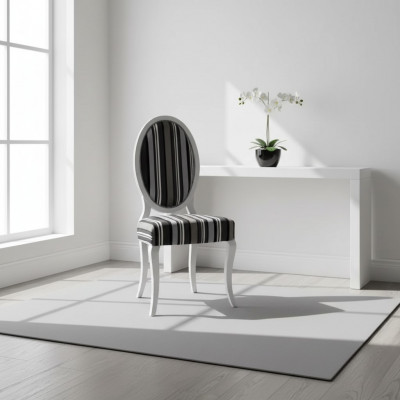 Stull Lehnstuhl Massiv Klassesch Holz Textil Fauteuil Lounge Polster Nei