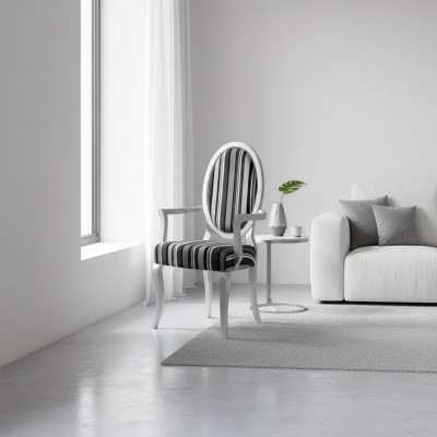 Klassesche Stull mat Armleeën Iesszëmmer Lehnessel Lounge Luxus Nei