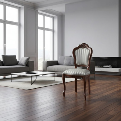 Stull Holz Italienesch Miwwelen Iesszëmmer Still Luxus Design Lehnstull