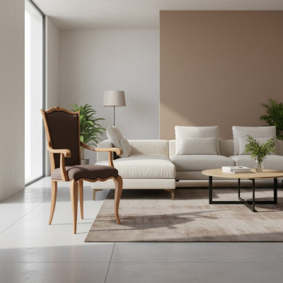 Luxus Neie Fotel Still Still Iesszëmmerstull Design Gepolsterten Stull Kroun