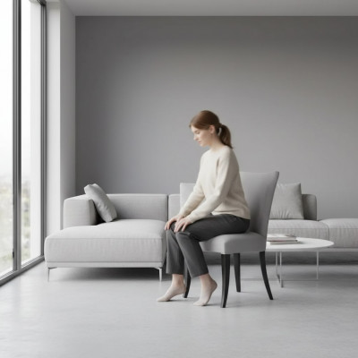 Klassesch Still Designer Holzstull Iesszëmmerstull Luxus Holzmëbel