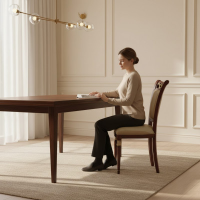 Stull Holz Italienesch Miwwelen Iesssall Still Luxus Design Echt Holz