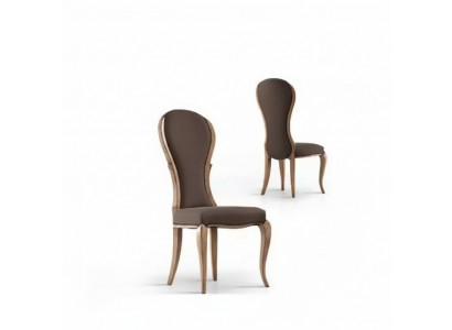Iesszëmmerstull Luxus Design Holzstull Braun Italienesche Stil Miwwelen Nei