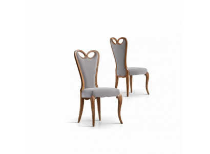 Iesszëmmerstull ouni Armlehne Braun Design Textil Luxus Iesszëmmerstull