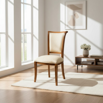 Still Holz Italienesch Miwwelen Iesszëmmer Luxus Design Lehnstill Echt Holz