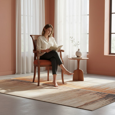 Textil Luxus Miwwelen Iesszëmmerstull Stull mat Armlehn Iesszëmmer Design