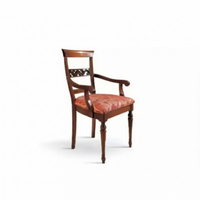 Wohnzëmmer Stull Design Iesszëmmer Holz Still Polster mat Armlehn Neit