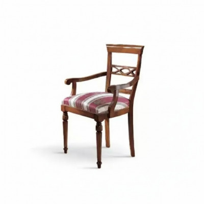 Iesszëmmer Designer Holz Modern Lehnstull Braun Luxus Stull Fotell Braun